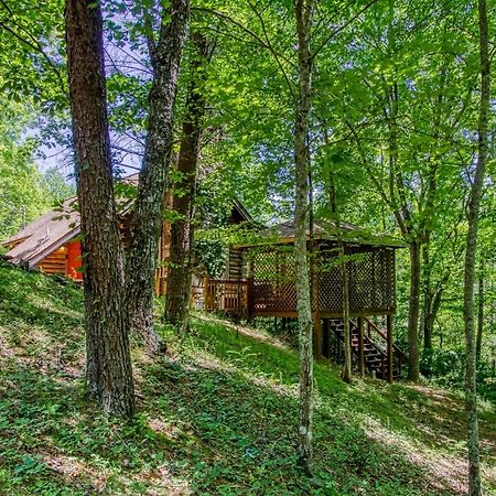Very Private, Real Log Cabin With Hot Tub! Sevierville Exteriör bild