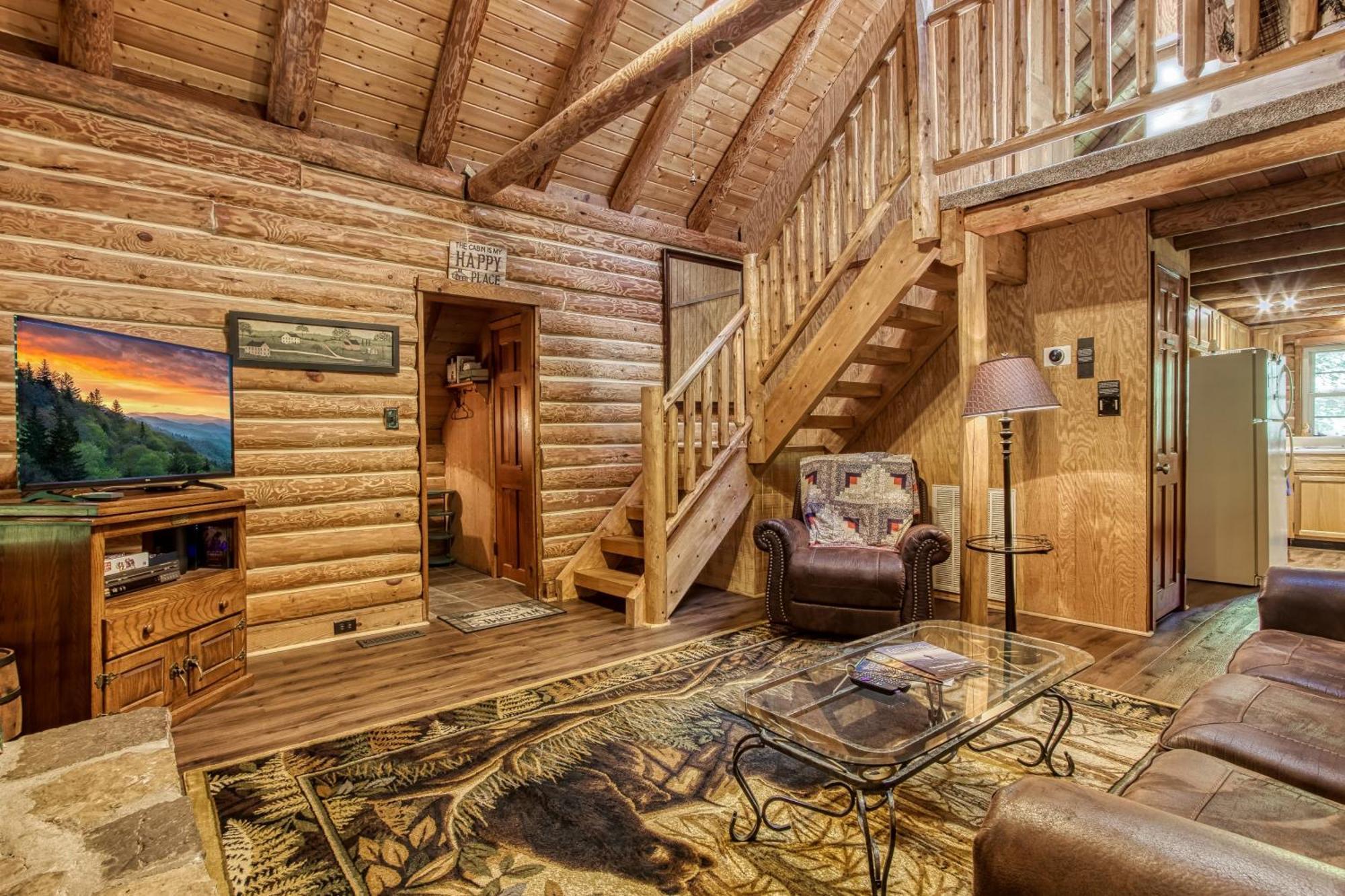 Very Private, Real Log Cabin With Hot Tub! Sevierville Exteriör bild
