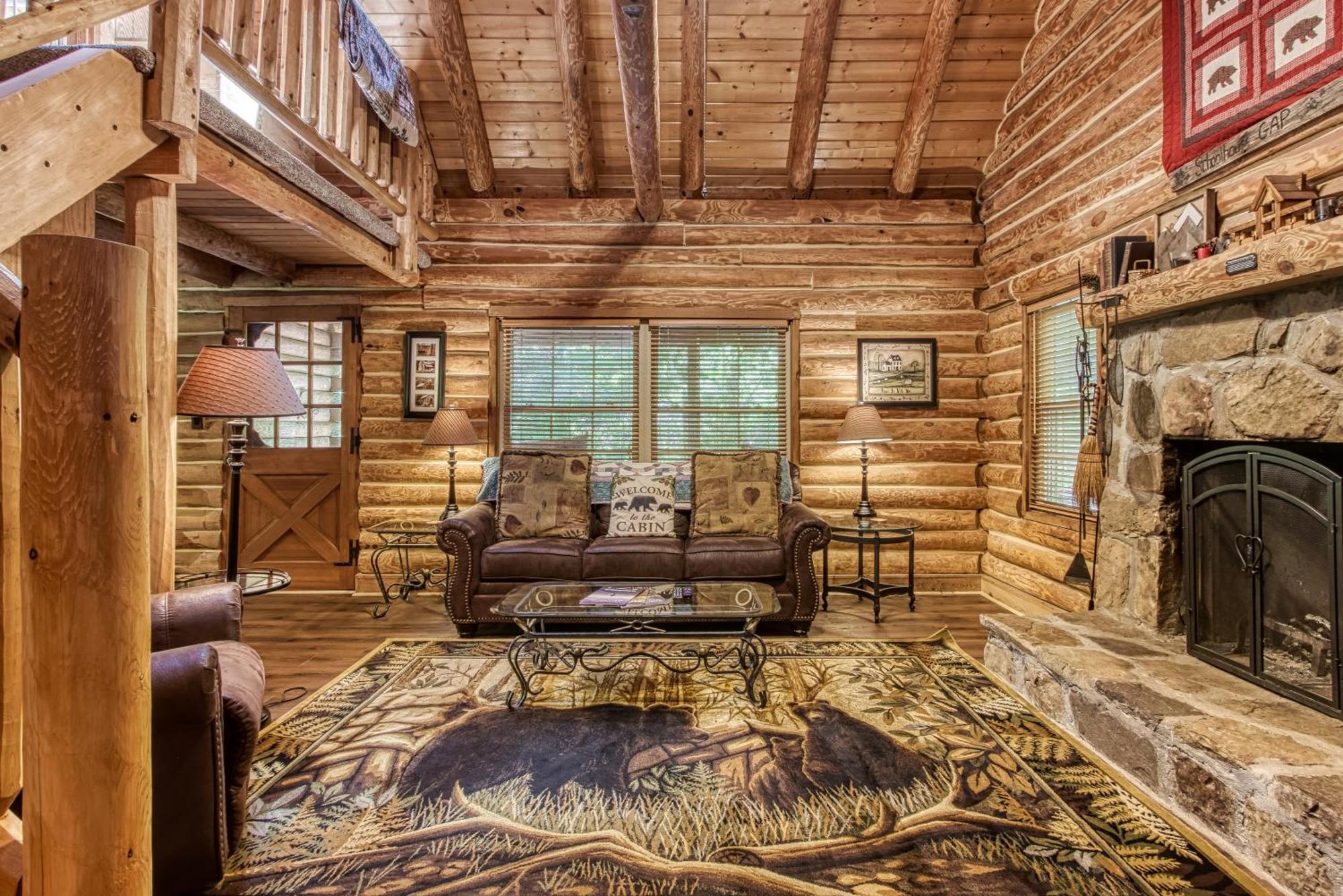 Very Private, Real Log Cabin With Hot Tub! Sevierville Exteriör bild